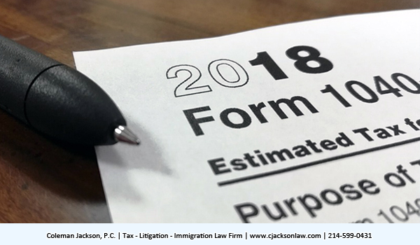 Form 1040 Taxpayer